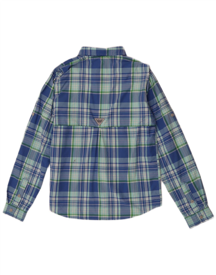 Μπλουζάκι Columbia Boys 11-12 Years Large Blue Check Nylon
