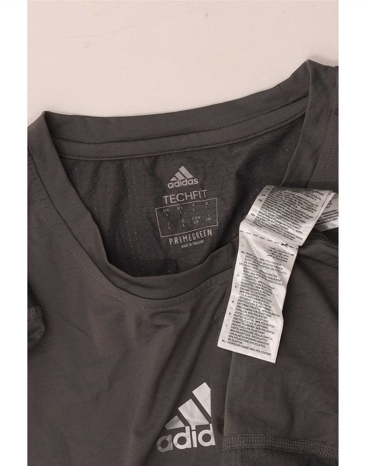 Ανδρικό T-Shirt Adidas Top Large Grey Polyester