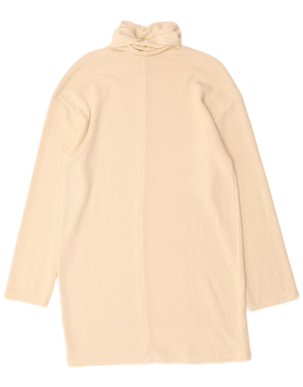 Zara Γυναικείο μακρυμάνικο φόρεμα UK 10 Small Off White