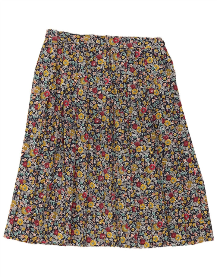VINTAGE Γυναικεία Φούστα σε A-Line W28 Μεσαία Πολύχρωμη Floral