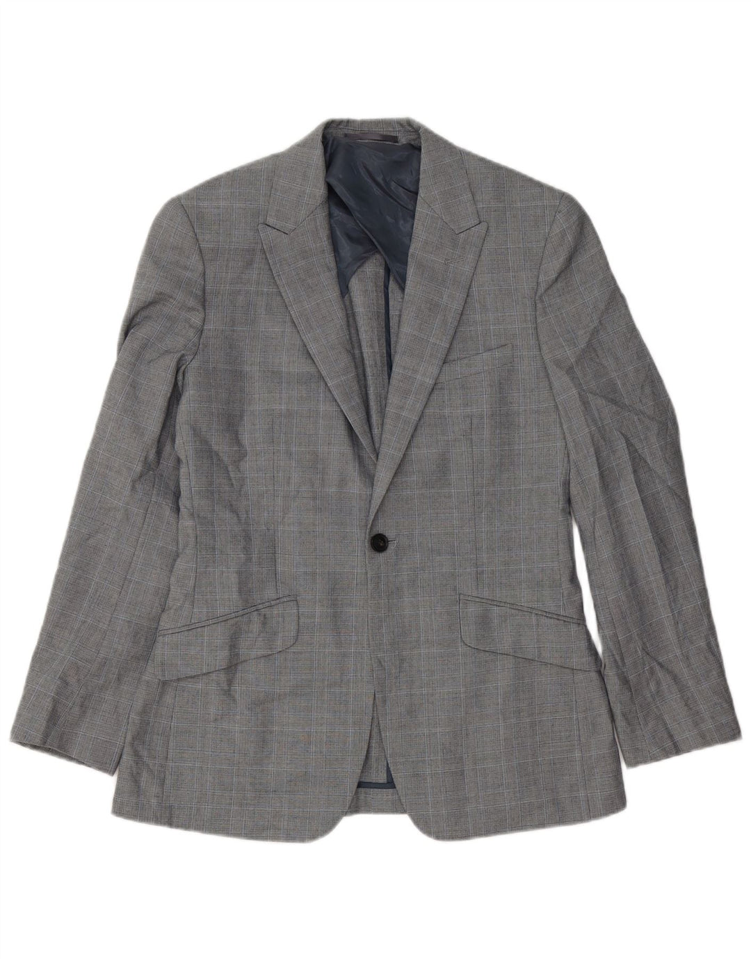Reiss Ανδρικό σακάκι σακάκι με 1 κουμπί UK 36 Small Grey Check