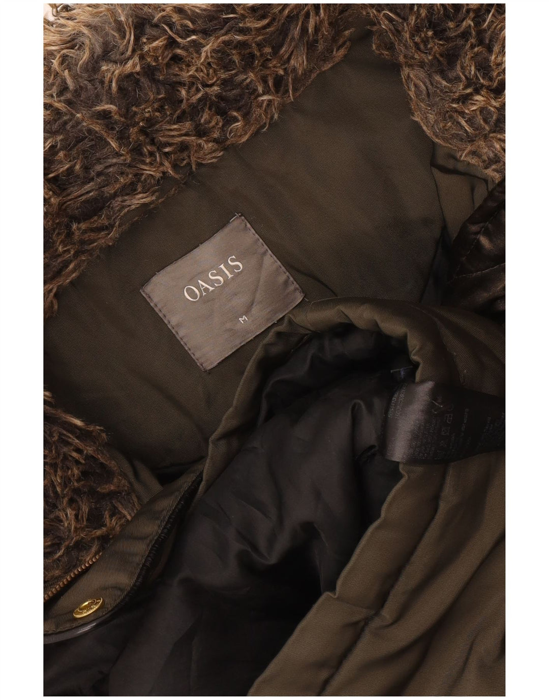 Γυναικείο Oasis Hooded Parka Jacket UK 14 Medium Khaki Polyester