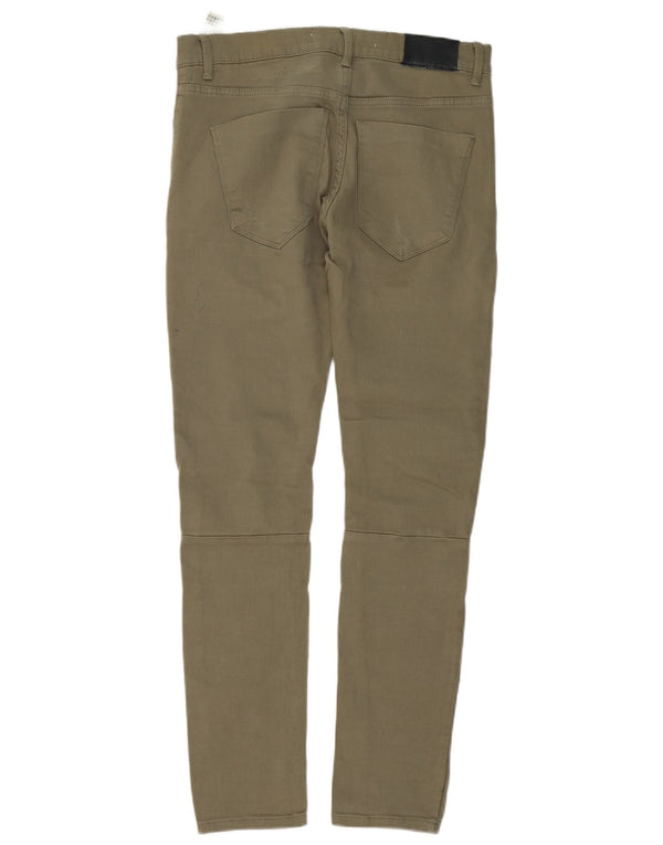 Zara Ανδρικά στενά τζιν EU 38 Small W30 L30 Khaki
