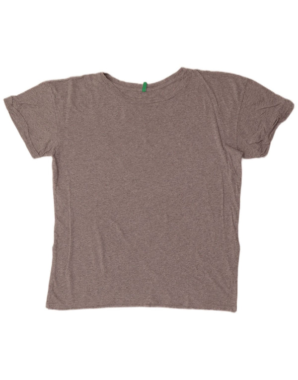 Benetton Γυναικείο T-Shirt Top UK 18 XL Grey Flecked
