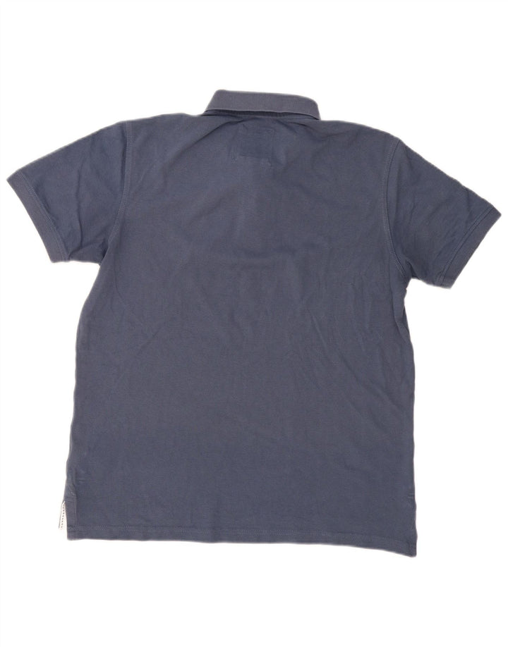 Ανδρικό πουκάμισο Polo Crew Clothing, μεσαίο μπλε βαμβακερό