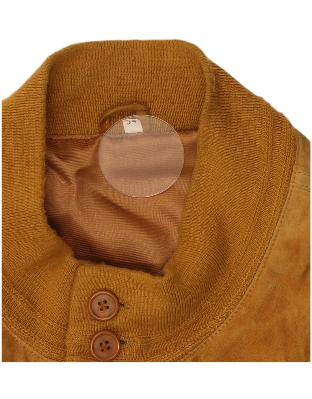 Vintage Ανδρικό Suede Bomber Jacket IT 54 2XL Καφέ Δερμάτινο