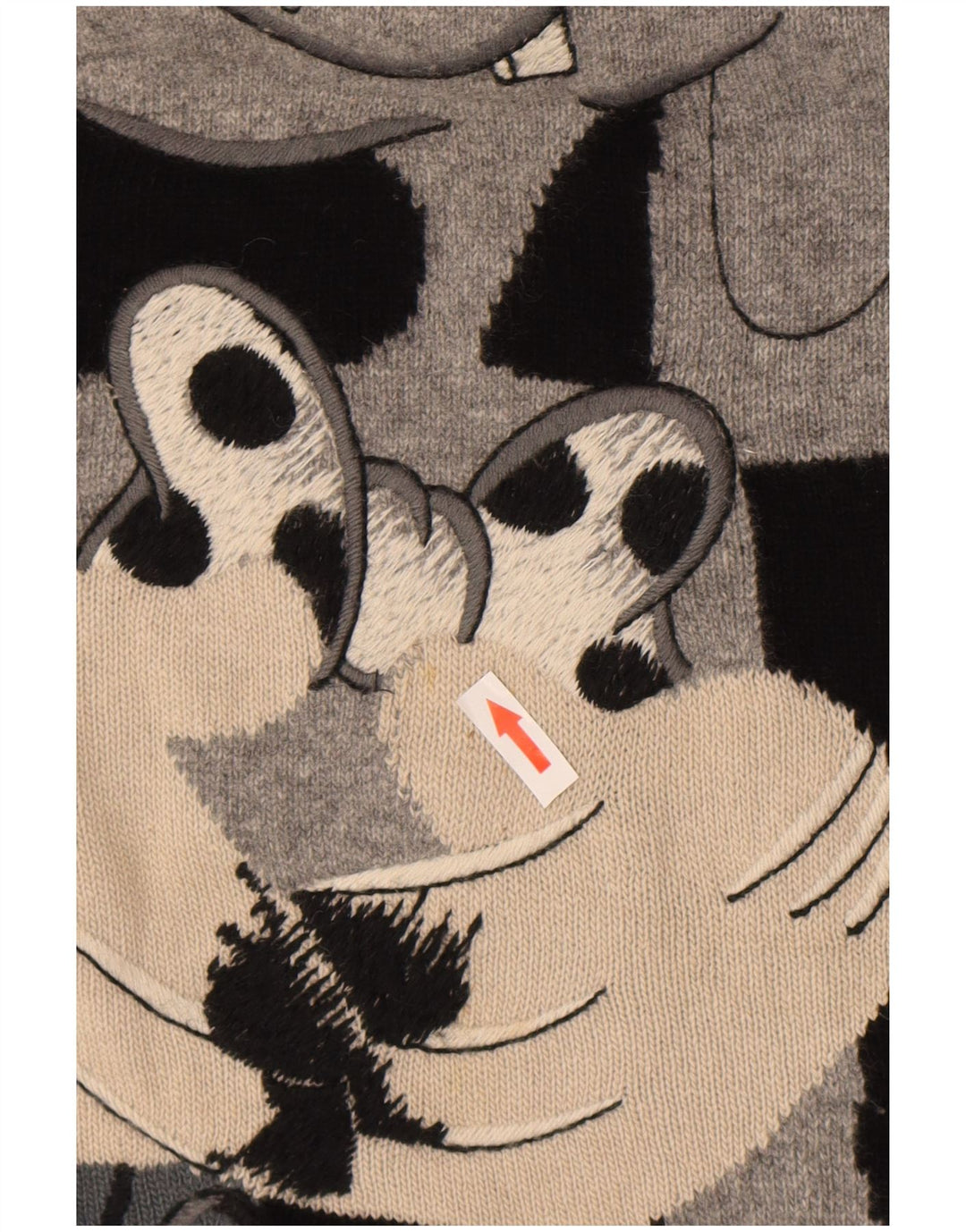 Iceberg Γυναικείο πουλόβερ Looney Tunes με ρολό πουλόβερ IT 46 μεγάλο μαύρο μαλλί