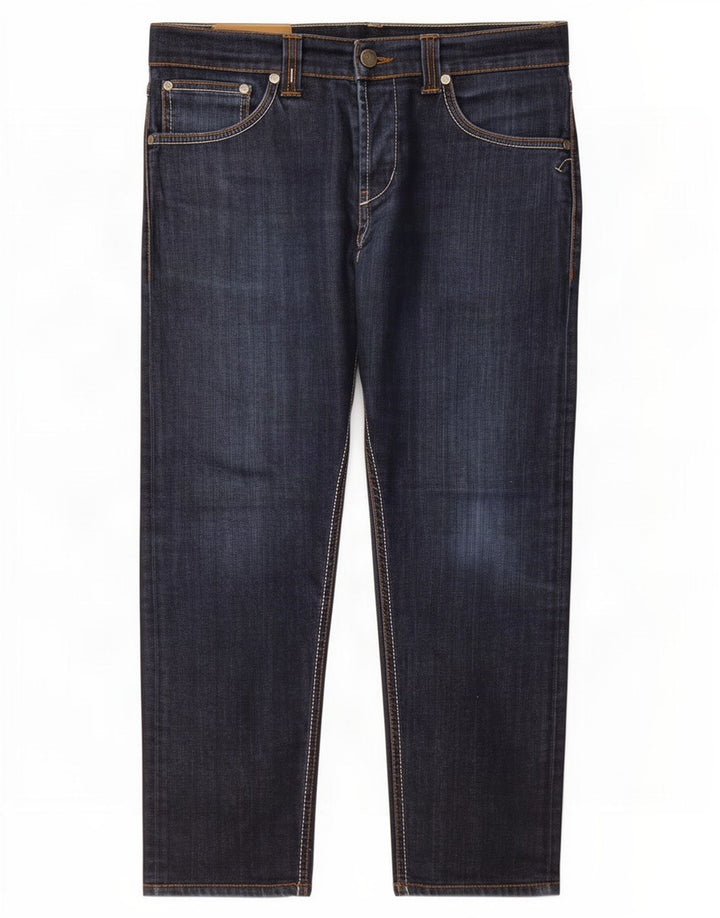 Γυναικείο ίσιο τζιν Dondup W34 L25 Navy Blue Cotton