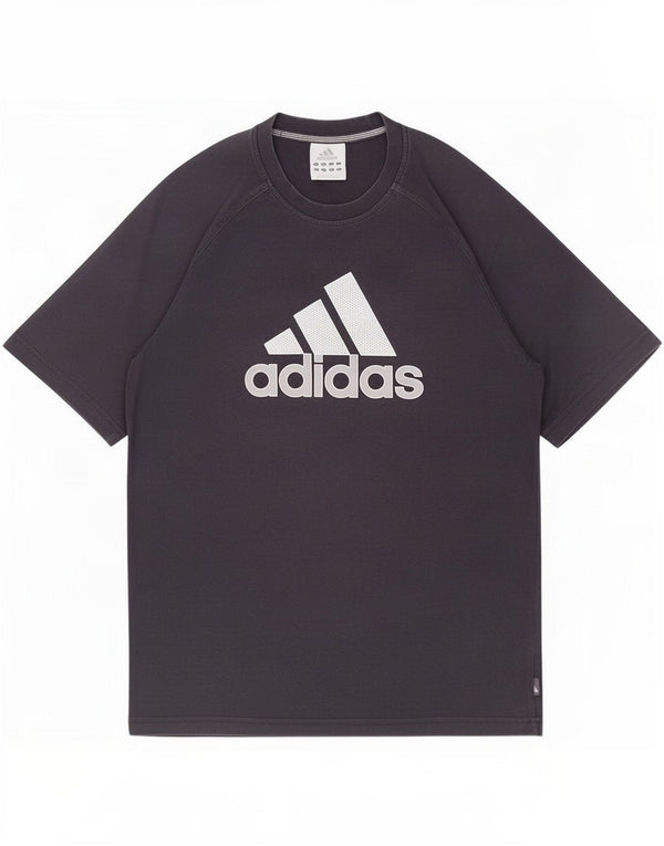 Ανδρικό γραφικό T-Shirt Adidas Top από μεσαίο μπλε ναυτικό βαμβακερό