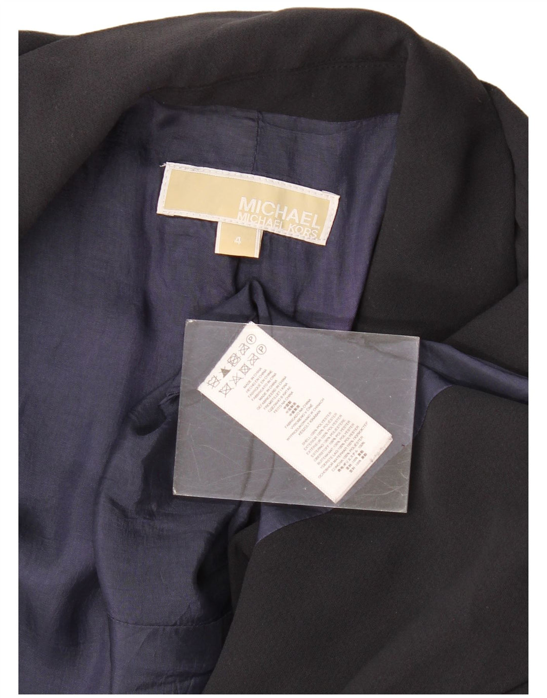 Michael Kors Γυναικείο Open Blazer Jacket US 4 Small Black Polyester