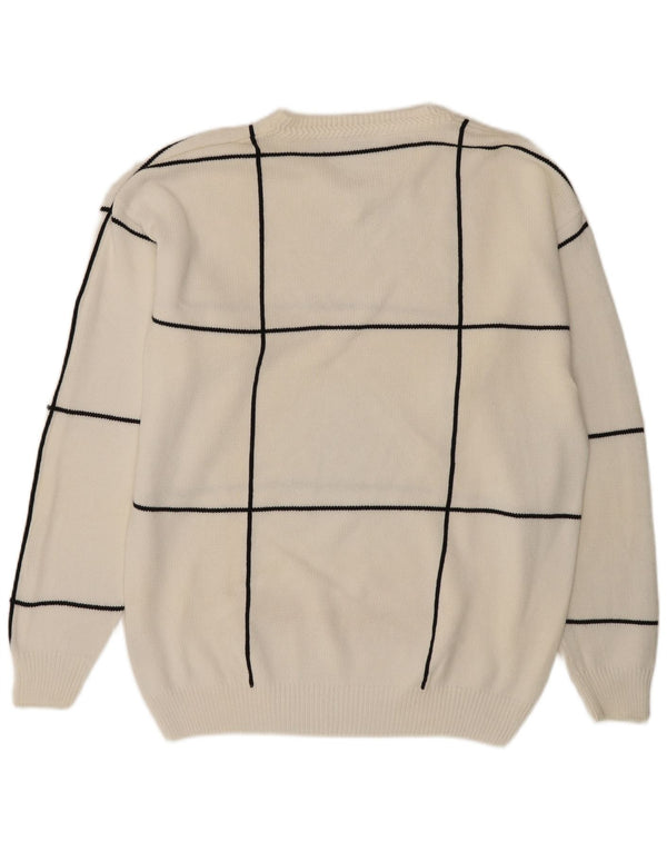 Alba Moda γυναικείο πουλόβερ με λαιμόκοψη UK 22/24 3XL Λευκό βαμβάκι