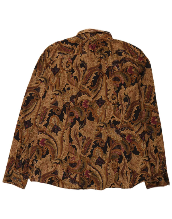 Chaps Γυναικείο Πουκάμισο UK 18 XL Καφέ Paisley Cotton
