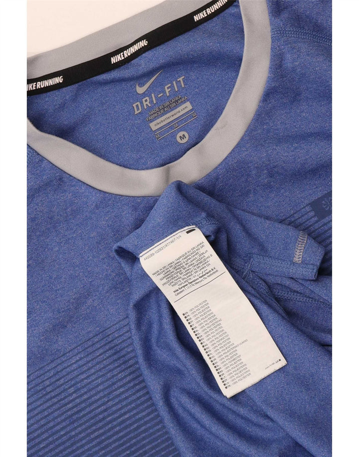Ανδρικό μπλουζάκι Nike Dri Fit Μπλουζάκι με μεσαίο μπλε ριγέ πολυεστέρα