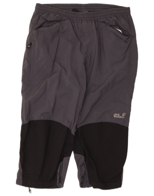 Jack Wolfskin γυναικείο ίσιο παντελόνι Capri UK 44 XL W36 L20 Γκρι