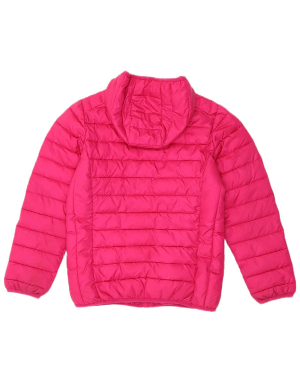 Μπουφάν Ellesse Girls Hooded Podded Jacket 12-13 Years Pink Polyester