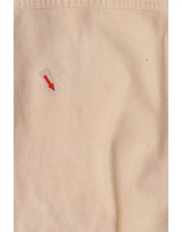 ZARA Γυναικείο Τζιν Μπουφάν UK 10 Small White Βαμβακερό