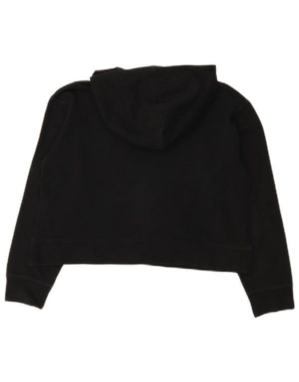 Jordan Girls Crop Hoodie Jumper 12-13 ετών μεγάλο μαύρο βαμβακερό