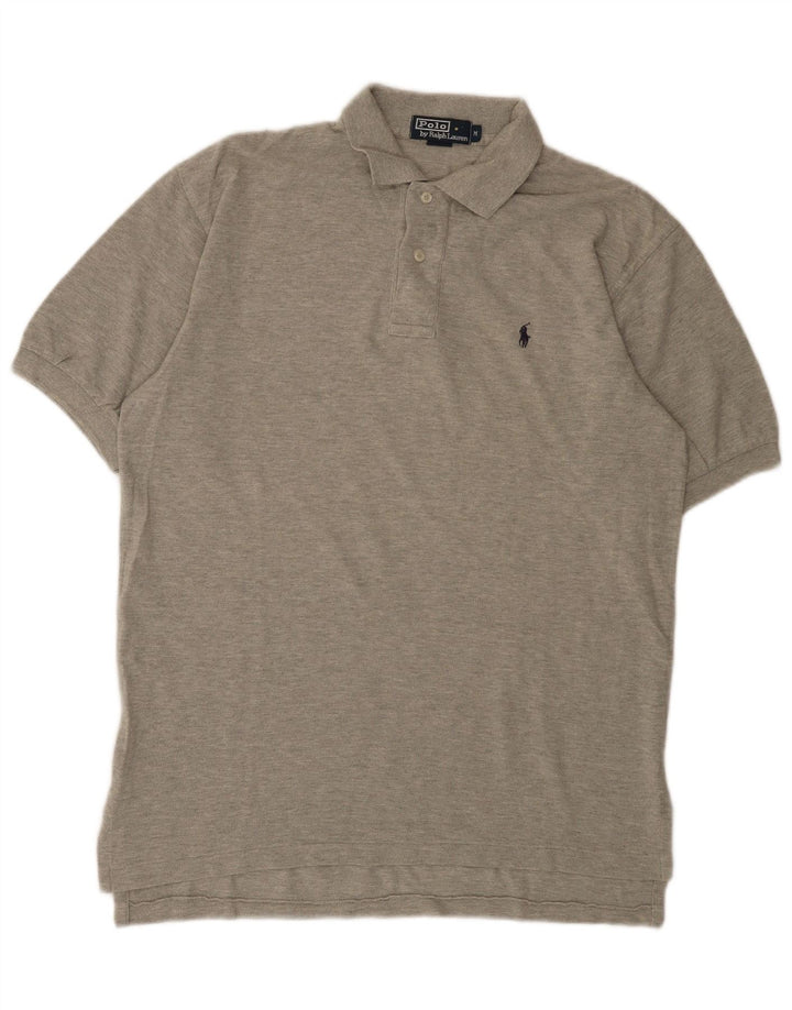 Polo Ralph Lauren Ανδρικό πουκάμισο Polo Μεσαίο γκρι βαμβακερό