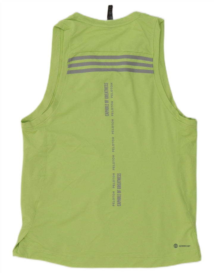 Adidas Ανδρικό Γραφικό Γιλέκο Aeroready Τοπ Μεσαίο Πράσινο