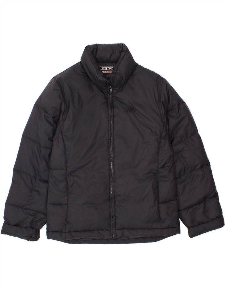 KAPPA Womens Padded Jacket UK 16 Large Black Polyamide Vintage Kappa and Second-Hand Kappa from Messina Hembry 