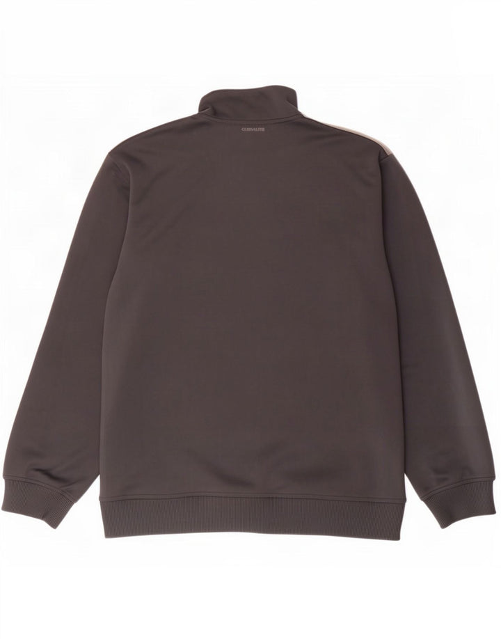 Ανδρική αθλητική φόρμα Adidas Climalite Top μπουφάν μεγάλο γκρι χρώματος πολυεστέρας