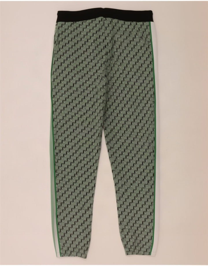 Ανδρική φόρμα Zara Παντελόνι Joggers Μεσαίου πράσινου γεωμετρικού πολυεστέρα