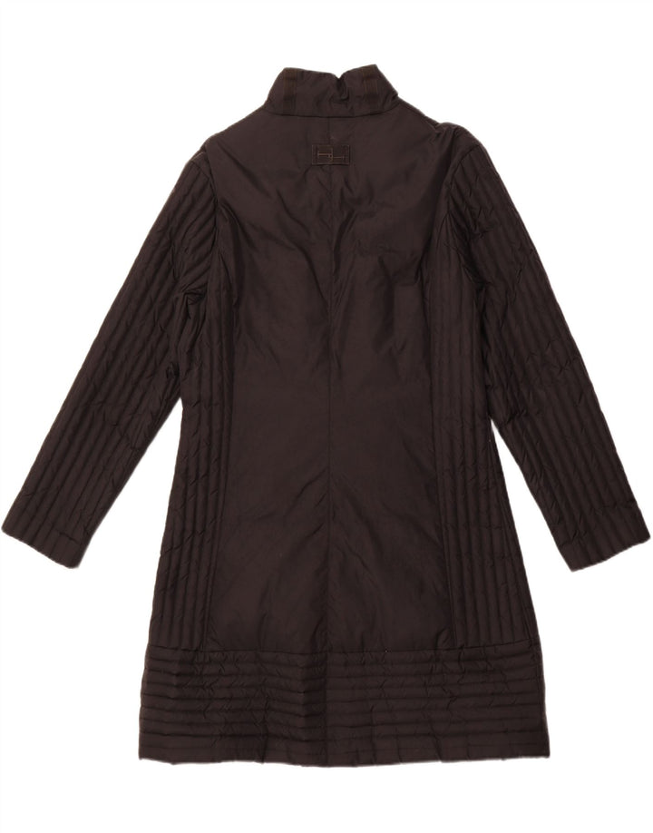 TRUSSARDI JEANS Γυναικείο παλτό με επένδυση IT 48 XL Μαύρο Πολυαμίδιο