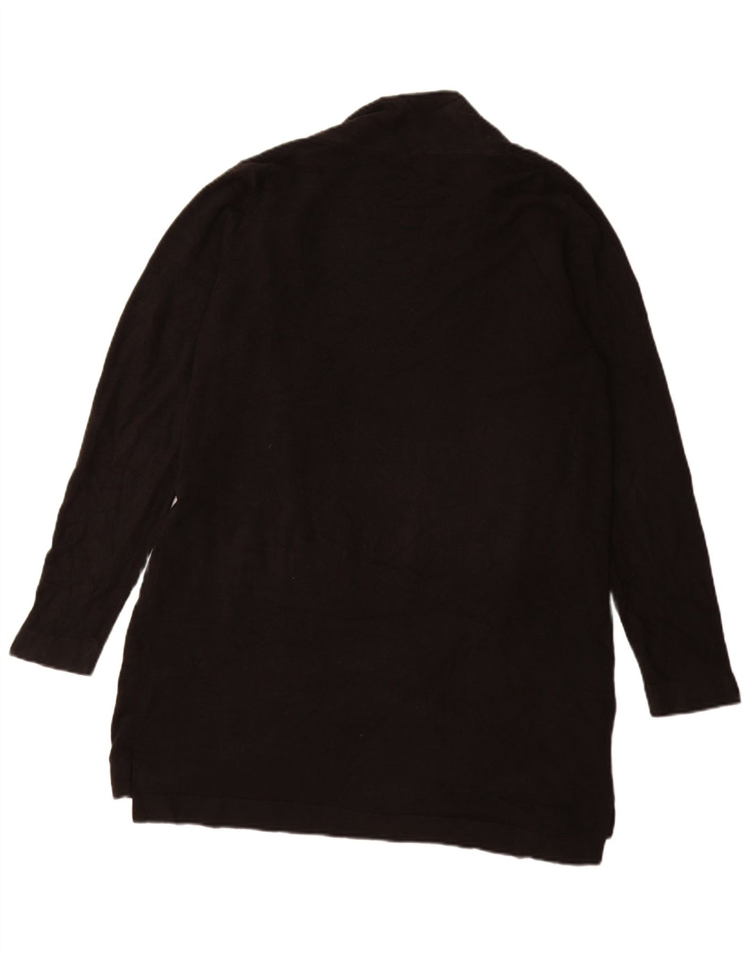 Marks & Spencer Γυναικείο Longline ανοιχτό πουλόβερ ζακέτα UK 16 μεγάλο μαύρο
