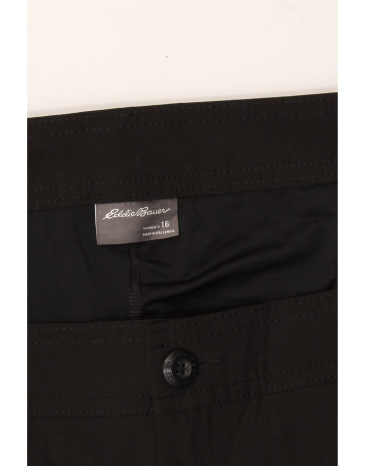 EDDIE BAUER Womens Mini Straight Skirt US 16 2XL W38 Black Polyester Vintage Eddie Bauer and Second-Hand Eddie Bauer from Messina Hembry 