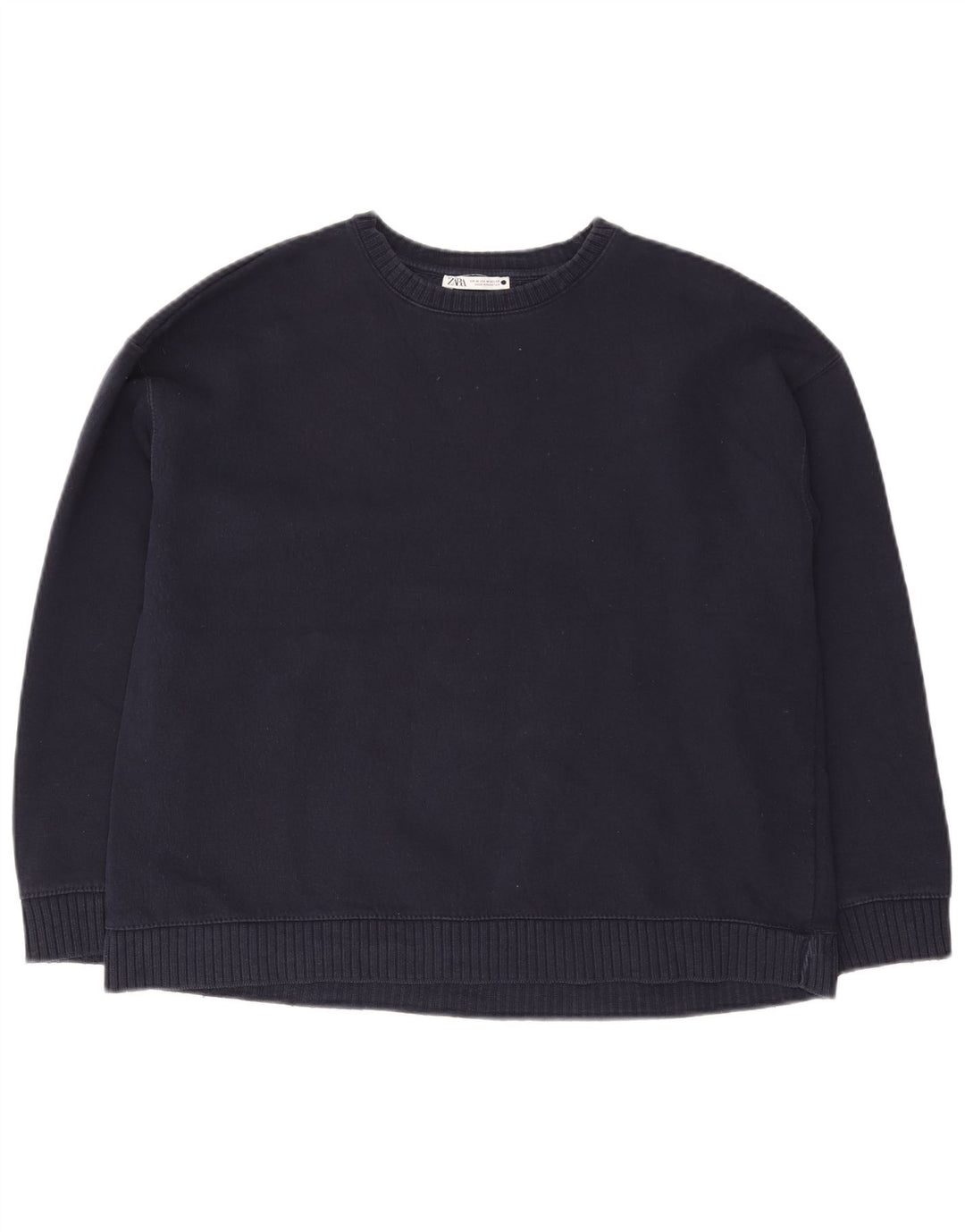 Γυναικείο φούτερ ZARA Oversized Jumper UK 14 Medium Navy Blue