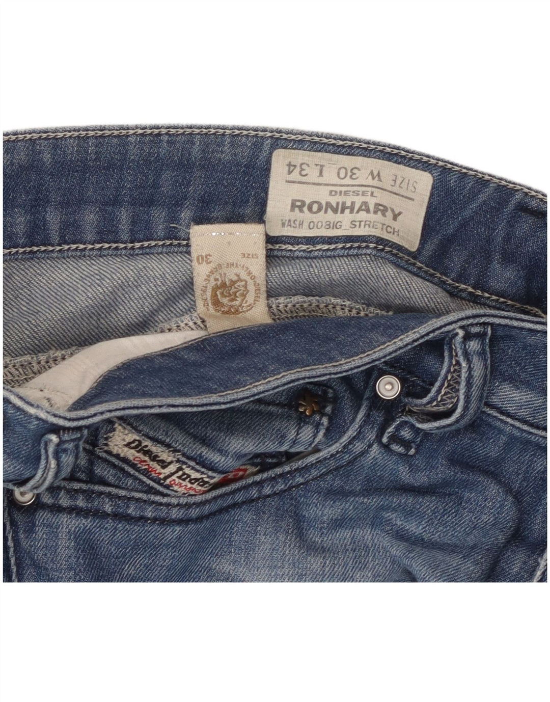 Ανδρικό τζιν σορτς DIESEL Ronhary W30 Medium Blue