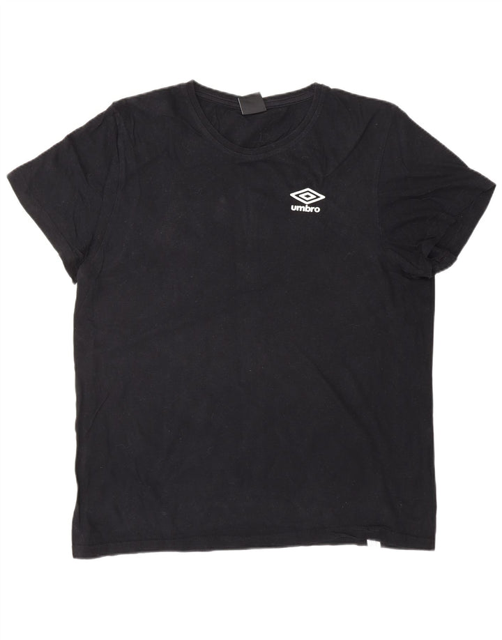 Ανδρικό T-Shirt UMBRO Top XL Μαύρο βαμβακερό