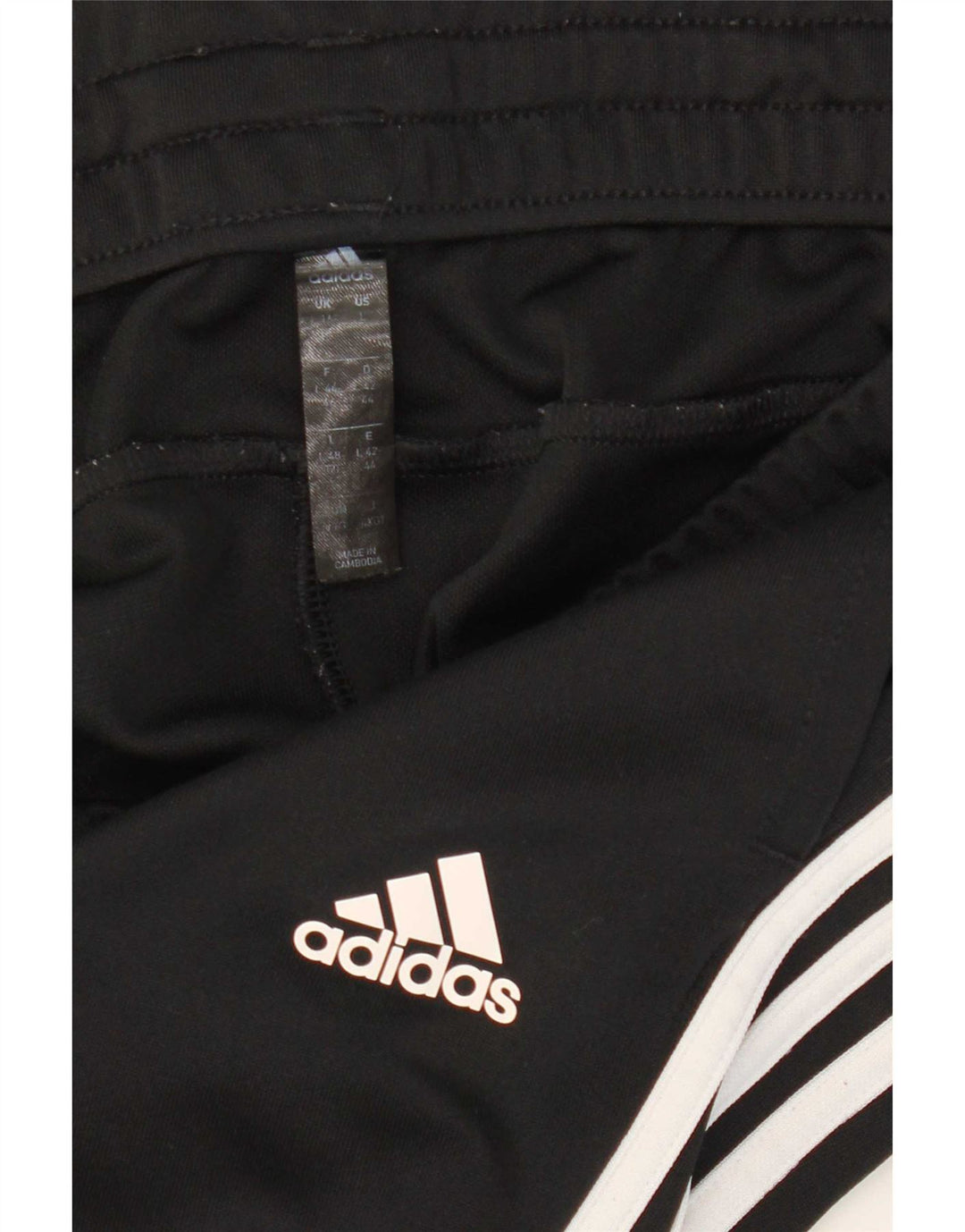 Adidas Γυναικεία φόρμα παντελόνι UK 16/18 Large Μαύρο Πολυεστέρας