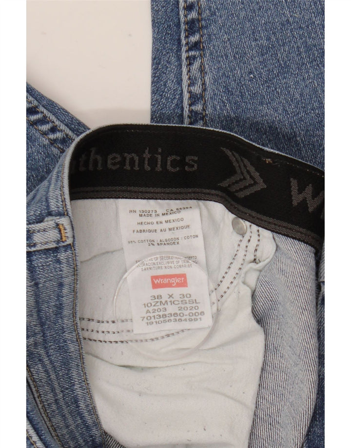 Ανδρικό τζιν Wrangler ίσιο W38 L30 Μπλε βαμβακερό