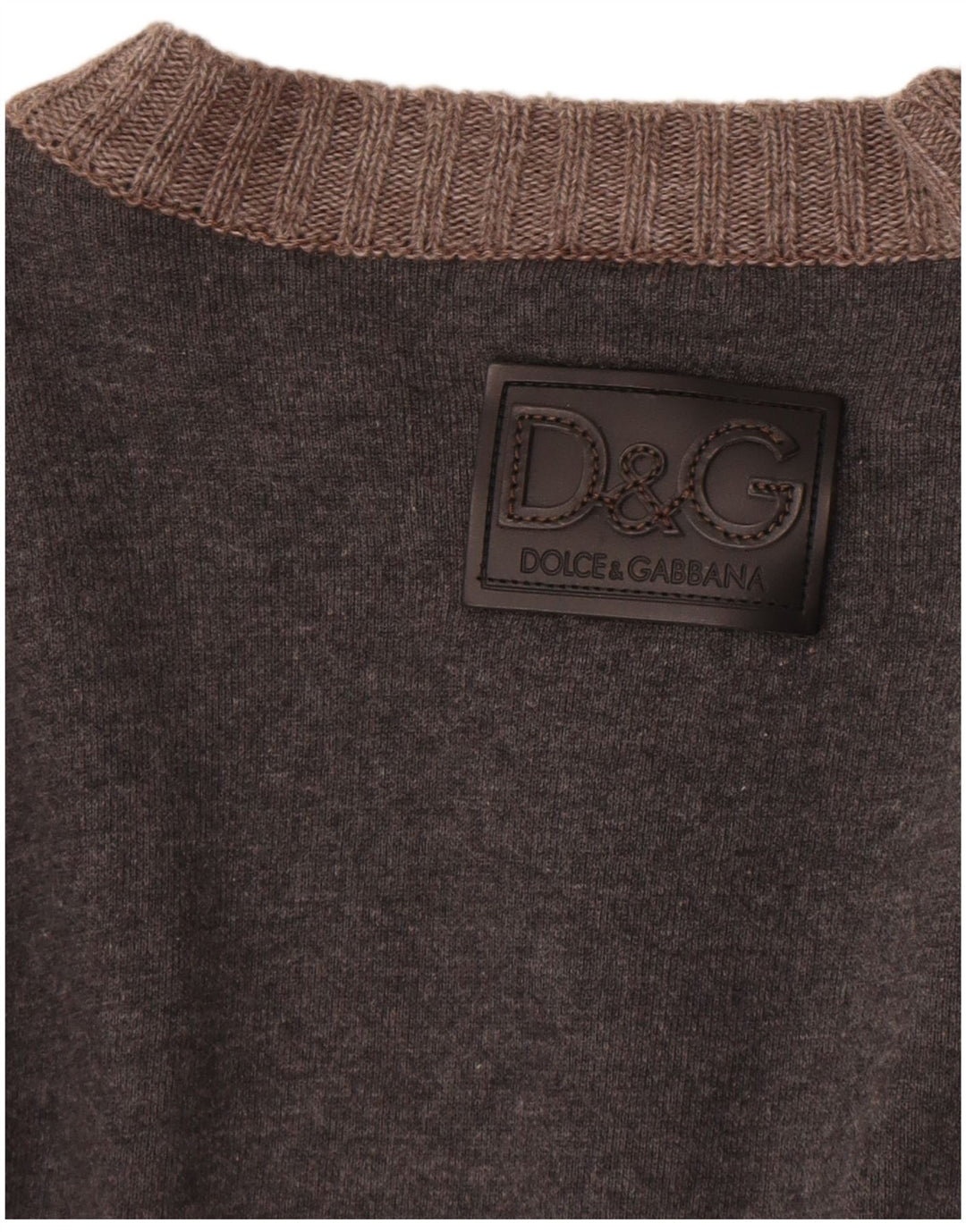 Ανδρικό πουλόβερ ζακέτα Dolce & Gabbana UK 10 Small Grey Colourblock βαμβακερό