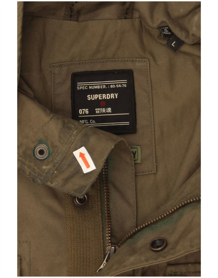 Ανδρικό Military Jacket Superdry UK 40 Large Khaki Cotton