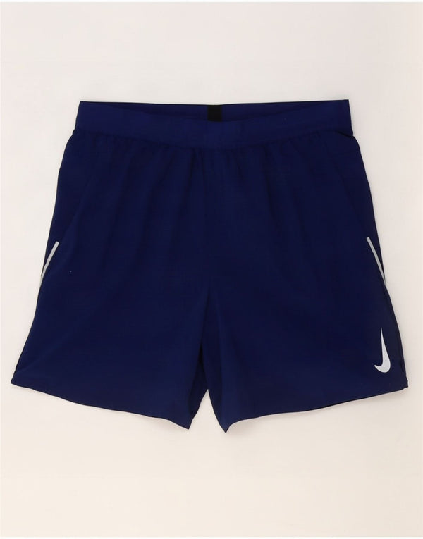 Γυναικείο αθλητικό σορτς Nike Dri Fit UK 16 Large Navy Blue Polyester