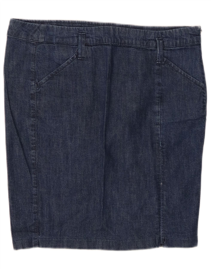 BENETTON Γυναικεία τζιν φούστα IT 44 Medium W30 Navy Blue Cotton
