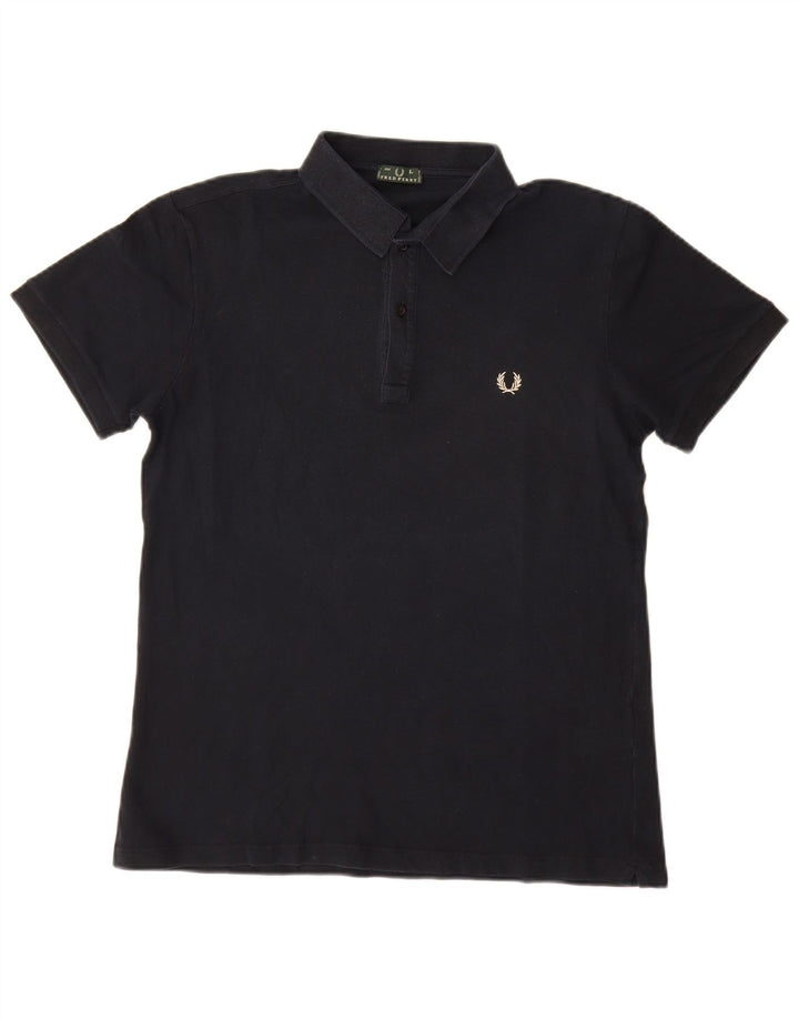 Fred Perry Ανδρικό πουκάμισο Polo μεγάλο μπλε ναυτικό βαμβακερό