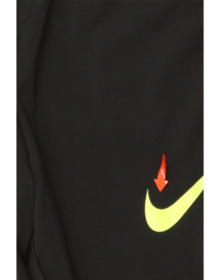 Ανδρικές φόρμες NIKE Dri Fit Παντελόνια μεσαίου μαύρου χρώματος πολυεστέρας