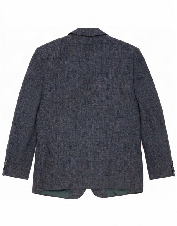 Vintage Ανδρικό σακάκι με 2 κουμπιά σακάκι IT 52 XL Navy Blue Check