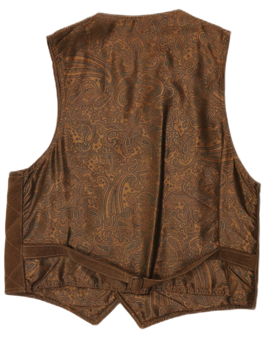 Vintage Ανδρικό Σουέντ Γιλέκο Μεγάλο Καφέ Δερμάτινο