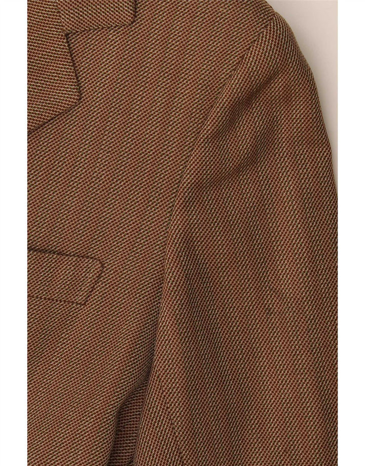Vintage ανδρικό σακάκι 3 κουμπιών blazer UK 36 Small καφέ ριγέ Classic