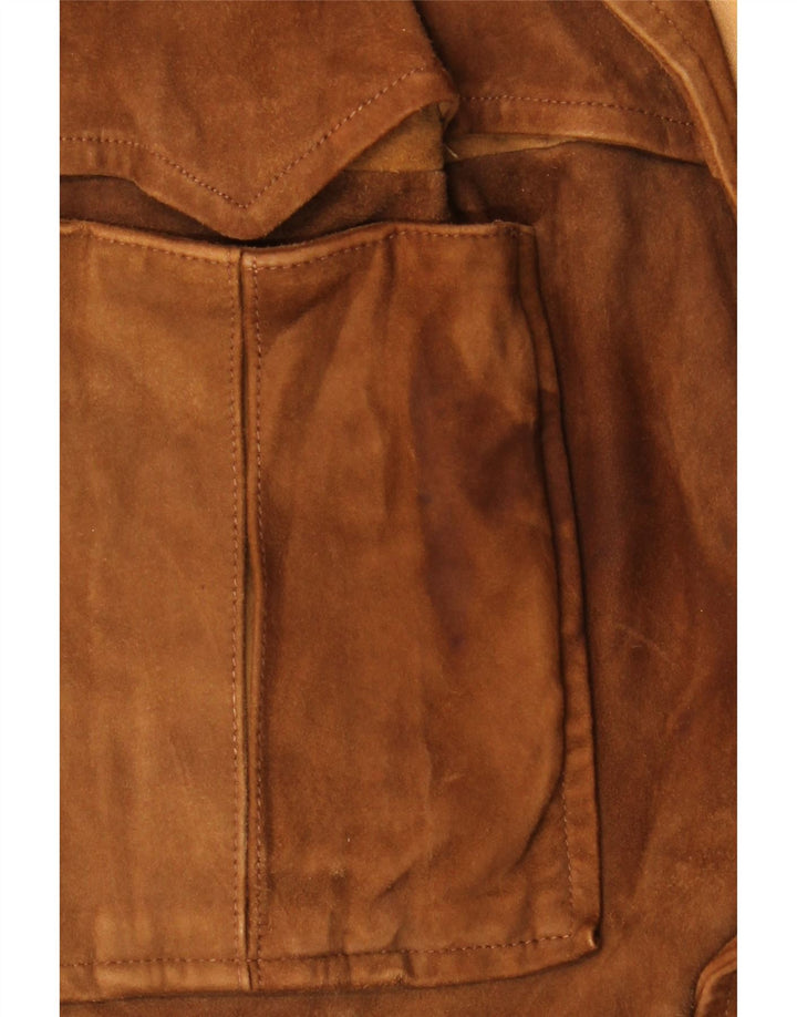 Vintage Γυναικείο Σουέντ Σουέντ IT 52 2XL Καφέ Καστόρι