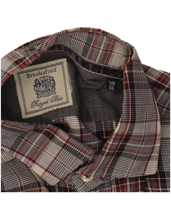 Ανδρικό πουκάμισο Brooksfield 43 Large Grey Check