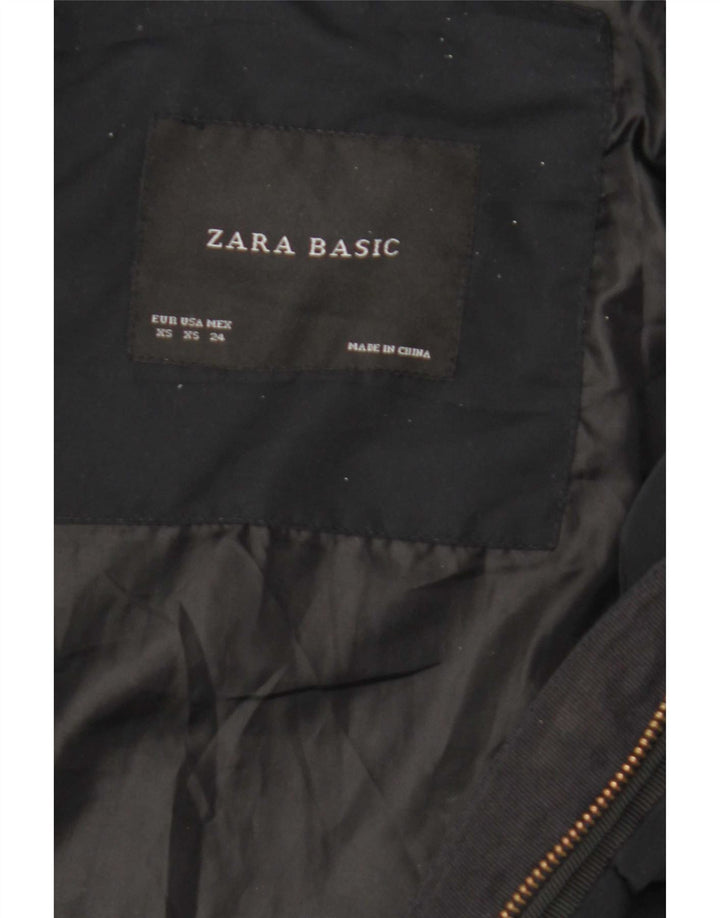 Zara Γυναικείο μπουφάν με επένδυση UK 6 XS Μαύρο
