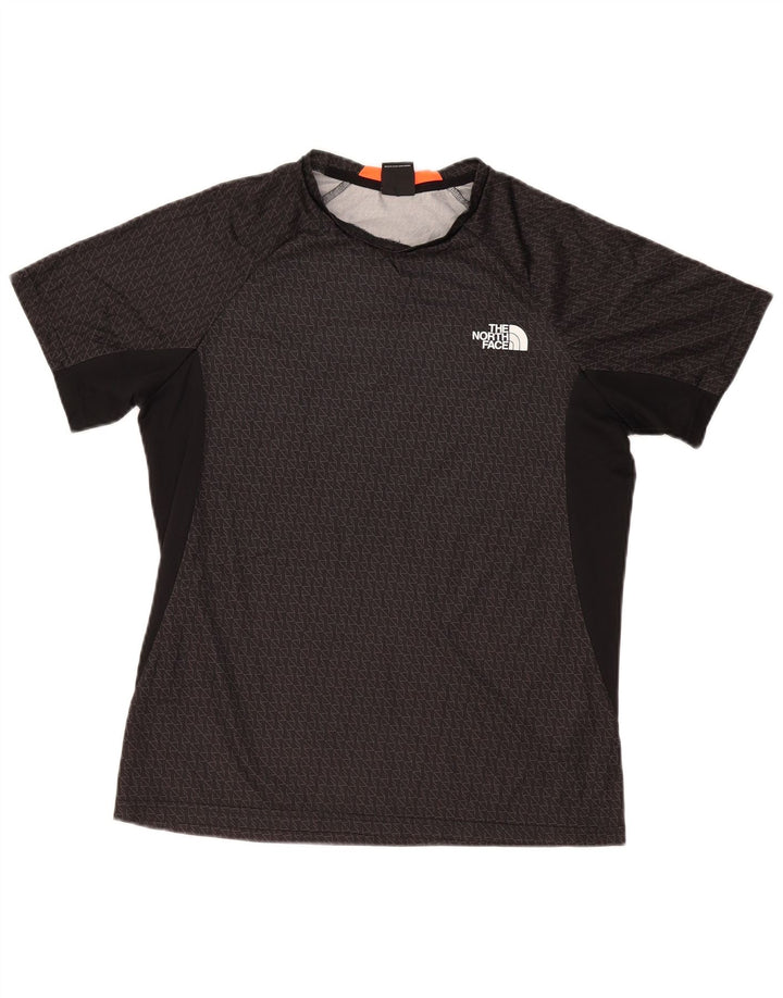 Ανδρικό T-Shirt North Face Top Medium Black Geometric Polyester