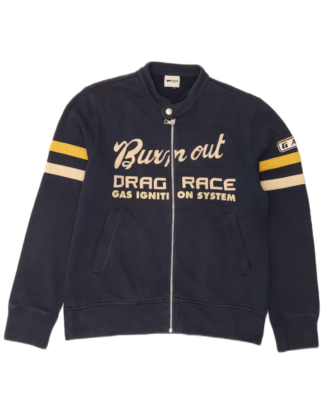 Ανδρική φόρμα Gas Graphic Top Jacket Μεσαίο Navy Blue βαμβακερό