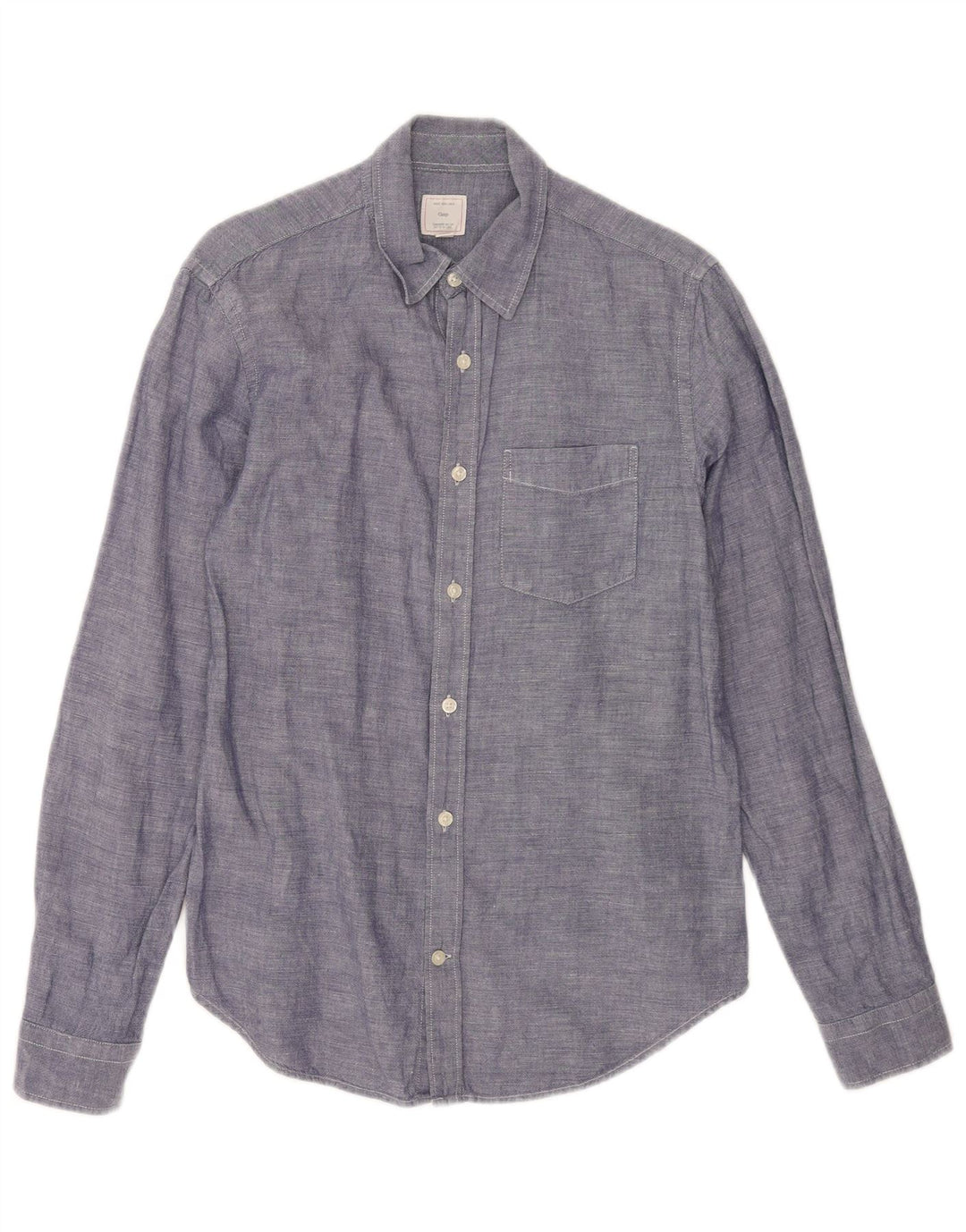 Ανδρικό πουκάμισο Gap Μικρό Navy Blue λινό