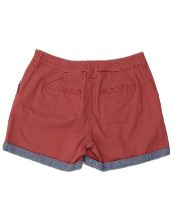 White Stuff Γυναικείο κανονικό σορτς chino UK 10 Small W30 κόκκινο βαμβακερό